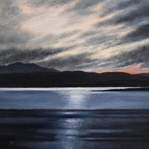 Lynn Hunter - Night falls, Bute ( St Ninina's Bay)